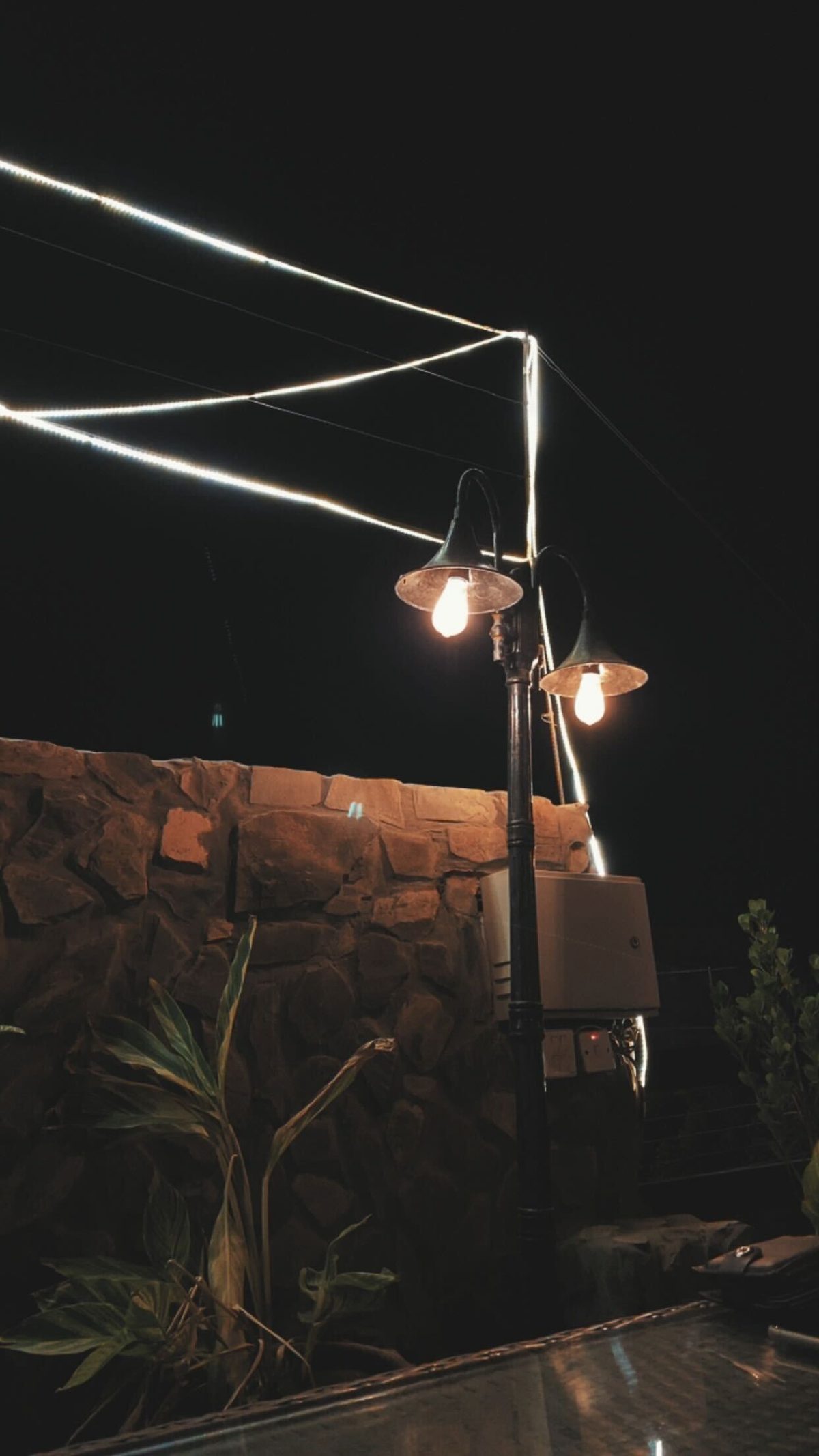 Two Lamps — street photograph by Muhammad Azeem