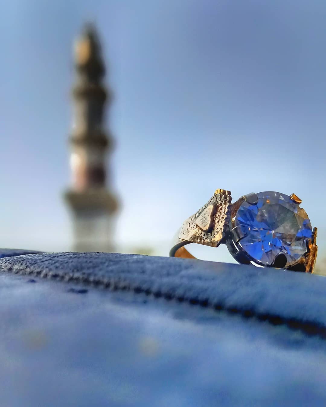 Sapphire and Spire — macro photograph by Muhammad Azeem