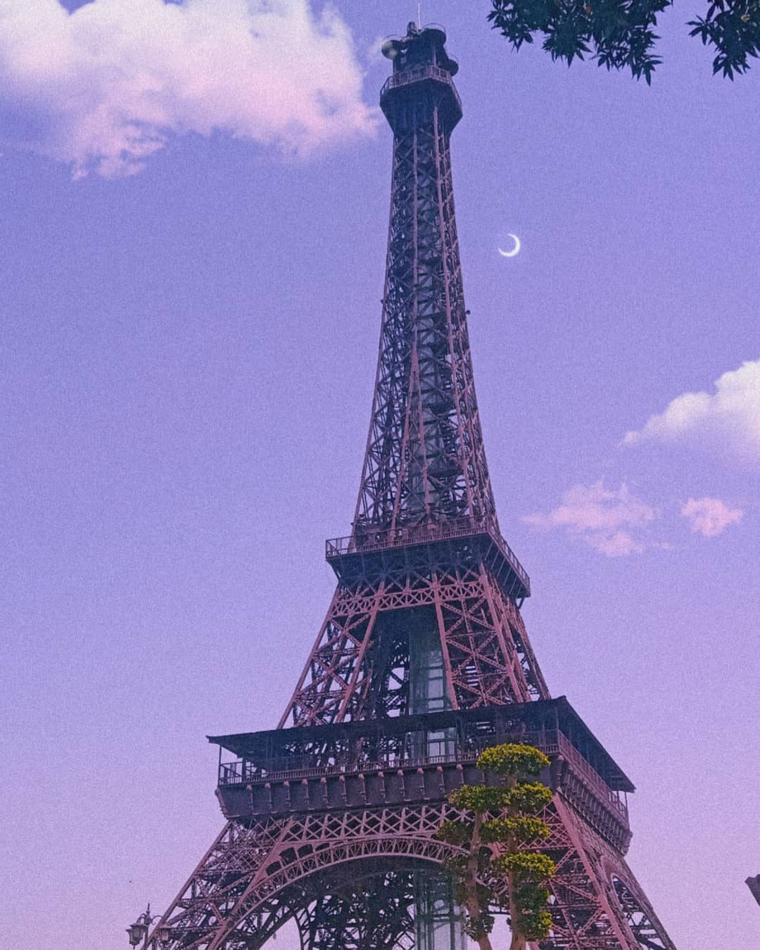Iron Lattice, Violet Sky — architecture photograph by Muhammad Azeem