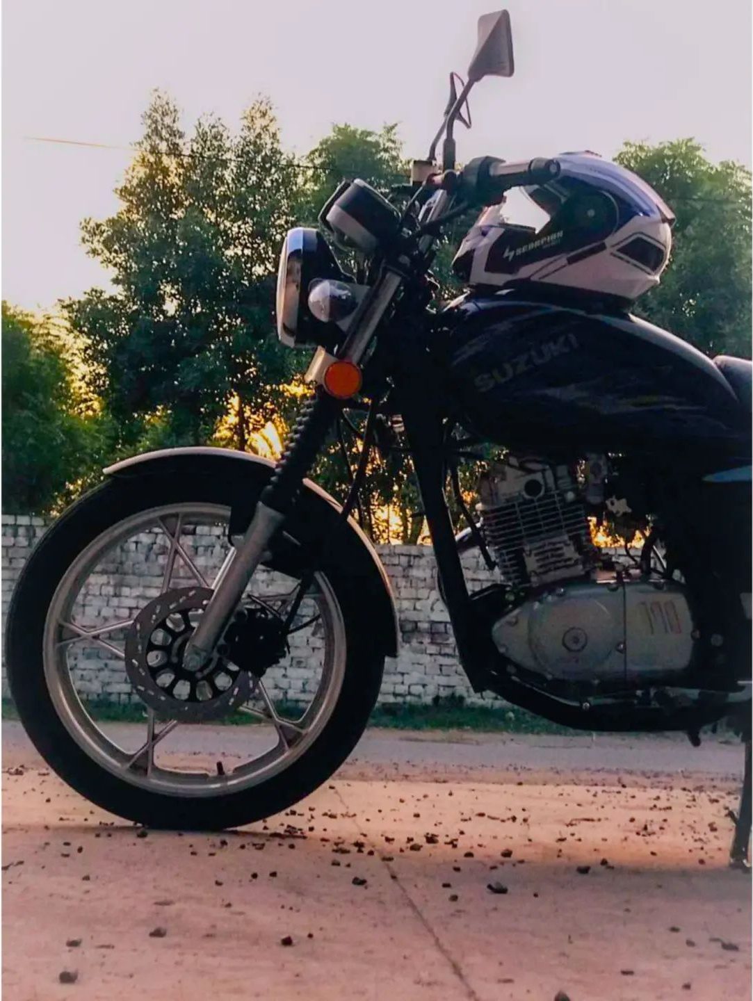 Helmet on the Tank — roads & rides photograph by Muhammad Azeem